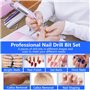 TOSAVGA 6Pcs Embout Ponceuse Ongles, Embout Ponceuse Ongles Depose, Professionnelle embout ponceuse, 3/32 Pouces embout depose p