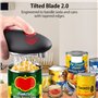 Ouvre-boîte électrique, sans bord tranchant, ouvre-boîte électrique à une touche avec arrêt automatique, meilleur gadget de cuis