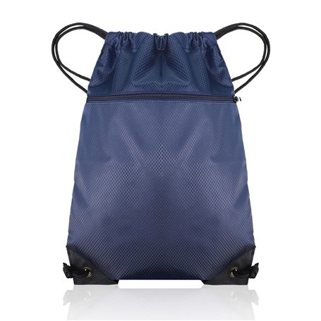 Popuppe Sac Tissu Cordon Imperméable Sac de Sport à Cordon Sac à Dos Plage Piscine pour Tout âge Sac Natation à Ficelle avec Poc