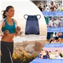 Popuppe Sac Tissu Cordon Imperméable Sac de Sport à Cordon Sac à Dos Plage Piscine pour Tout âge Sac Natation à Ficelle avec Poc