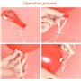 Fermetures de Ballons, 100 Pièces Rubans Avec Fermeture Instantanée en Plastique pour Anniversaire, Mariage, Hélium et Air - Bla