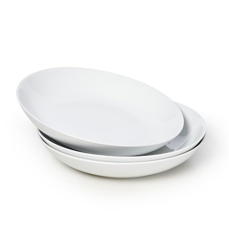 WishDeco Lot de 3 Assiettes à pâtes