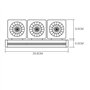 AOSEE Ventilateur de Refroidissement,Aquarium Refroidisseur Aquarium Fan Fish Tank Ventilateur Ventilateur Marine (3 Ventilateur