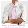 SLAXJNE Paquet De 2 Cravates Roses, Vêtements De Cérémonie Pour Hommes, Cravates D'Affaires, Cravates De Chemise Professionnelle
