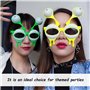 ZGDEIWGF Lunettes anti-limaces 2 pièces, lunettes de soleil fantaisie, lunettes créatives, lunettes spatiales, lunettes de solei