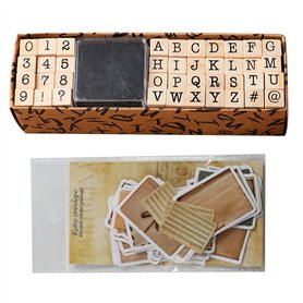 1 Jeu De 40 Timbres-Lettres