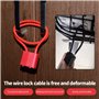 Lot de 4 cadenas haute performance avec clé, cadenas de sécurité à clé, serrures de boîte de sol avec roues, poubelles à roulett