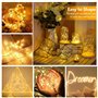 Lot de 20 Guirlande Lumineuse LED Mini Guirlande LED a Pile 1M 10 LEDs Fil de Cuivre Intérieur et Extérieur Décoration Lumière p