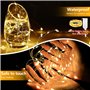 Lot de 20 Guirlande Lumineuse LED Mini Guirlande LED a Pile 1M 10 LEDs Fil de Cuivre Intérieur et Extérieur Décoration Lumière p