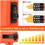 Pfloge® Decapeur Thermiques 2500W avec Affichage Numérique LCD, 50℃-600℃ Pistolet Thermique Température et 2 Flux D'Air Réglable
