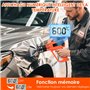 Pfloge® Decapeur Thermiques 2500W avec Affichage Numérique LCD, 50℃-600℃ Pistolet Thermique Température et 2 Flux D'Air Réglable