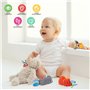Bébé Poignet et Chaussettes Hochet, 4 PCS Chaussettes Hochet Pied Finder Jouets et Poignet de Bell Strap Motif Animal Mignon Jou