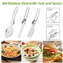 Dreamhigh® Léger Ustensiles De Cuisine De Camping, Kit de 14 Ustensiles Légers et Compacts, Gamelle Camping avec Réchaud Pliant,