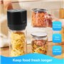 Euakee Kit de Scelleuse Sous Vide électrique pour Bocaux Mason, Scelleuse Sous Vide pour Bocaux Mason à Bouche Large et Régulièr