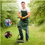 Gaethra Scarificateur Gazon 96 cm, Aérateur Gazon avec 15 Pointes en Fer, Ne Colle Pas à La Terre, Scarificateur Pelouse pour Pe