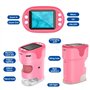 Vankarr 1000X Microscope numérique de poche portable pour enfants avec carte SD de 32 Go, écran IPS de 2 pouces, échantillons de