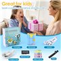 Microscope pour Enfants, Vankarr 1000X Mini Microscope numérique de Poche Portable avec Carte SD 32 Go, écran IPS 2 Pouces, écha