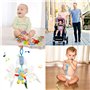 WolinTek 4 Pack Jouet de Poussette pour Bébés,Berceau Hochet Jouets Animales,Jouets Suspendus pour bébés Landau,Jouets Doux de b