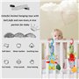 WolinTek 4 Pack Jouet de Poussette pour Bébés,Berceau Hochet Jouets Animales,Jouets Suspendus pour bébés Landau,Jouets Doux de b