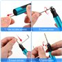 Mini Stylo Perceuse Électrique, Mini Perceuse Électrique à 3 Vitesses, Mini Perceuse Électrique Manuelle, Avec 10 Petits Forets,