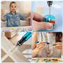 Mini Stylo Perceuse Électrique, Mini Perceuse Électrique à 3 Vitesses, Mini Perceuse Électrique Manuelle, Avec 10 Petits Forets,