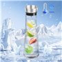 1L Carafe Eau en Verre Avec Couverture Carafe Eau Transparent Carafe à Eau Résistant à la Chaleur Pichet