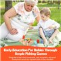 VFANDV Jouet Enfant 2 Ans, Jouets en Bois Jeu de Pêche, Jeux Montessori 2 Ans, Jeu de Peche Magnetique, Jouets Enfant en Bois Je