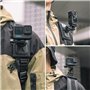 SUREWO Support magnétique pour Sac à Dos à dégagement Rapide, Support bandoulière à 360° avec Crochet Universel en J Compatible 