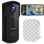 UCOCARE Sonnette sans Fil avec Camera Compatible avec Alexa