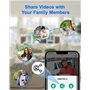 UCOCARE 2K FHD Sonnette sans Fil avec Camera, Sonnette sans Fil Exterieur Etanche, Carillon Intérieur Gratuit, Détection Humaine