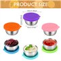 50ML Récipient Vinaigrette avec Couvercles en Siliconer Petit Récipient