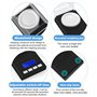 VFANDV 0.001g/50g Balance de Precision, Mini Balance de Precision Balance de Poche avec Écran LCD Rétroéclairé Petit Balance de 