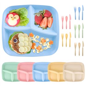 VFANDV 5 Pièces Assiette Compartiment