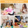 VFANDV 5 Pièces Assiette Compartiment, Assiettes Plates Incassables 3 Compartiments Assiettes Divisées Adulte Enfant Assiette Pl