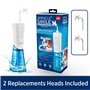 Ontel Hydropulseur Miracle Smile pour la santé des dents et des gencives, tête unique en forme de H et 4 jets d'eau, hydropulseu