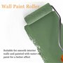Rouleau de Peinture Kit Brosse Pinceau Mini en Mousse Décoration Murale Plafond Maison 10 Pièces