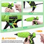 SEEKONE Pistolet à Colle Chaude 60/100W, Deux Vitesses Pistolet a Colle Anti Écoulement avec 20pcs Bâtons (150 mm), Chauffage Ra
