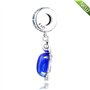 As shown in figure 2022 été Bleu en Verre de Murano Tortue de mer balancent Perle 925 Argent Bricolage Convient pour Original Pa
