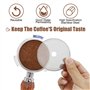 EASYKEENECOM Lot de 3 filtres de rechange pour cafetière à piston - 350 ml - En acier inoxydable - Pour cafetière à piston à pis