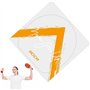 Lot de 2 feuilles de film adhésif en caoutchouc transparent et antistatique pour raquette de tennis de table - 17 x 17 cm - Jaun
