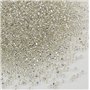 Tibaoffy Transparent avec doublure argent Taille 12/0 Perles de verre artisanal 2 mm pour la fabrication de bijoux (Total Enviro
