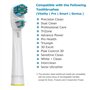 Lot de 8 têtes de rechange pour brosses à dents électriques Braun Oralb Dual Clean