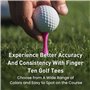 Frogetu Tee de Golf Lot de 60 Plastique Rose 57mm, Tee Golf Plastique Durable, Tees de Golf Incassables et Plus épais, Tee Golf 