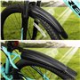 Frogetu Garde-Boue de vélo Fit pour 20-26 Pouces, Universelle Réglable Epaissir Elargir Les Ailes Avant Arrière Garde-Boue VTT K