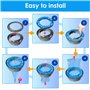 Frogetu 6 Pièces Recharge Poubelle a Couche,Sac Poubelle Couche Grande Capacité,Poubelle a Couche,Compatible avec Twist & Click,