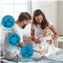 Frogetu 6 Pièces Recharge Poubelle a Couche,Sac Poubelle Couche Grande Capacité,Poubelle a Couche,Compatible avec Twist & Click,
