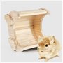 cabane pour petits animaux | Maison de cochon d'Inde en forme de lune