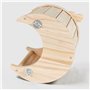Maison chinchilla en bois, cabane pour petits animaux | Maison de cochon d'Inde en forme de lune,Habitat de hamster, maison de l