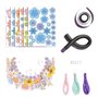 Kit de couvre-chef de fleurs fait à la main, kit de matériel de bandeau de fleurs | Kit de couvre-chefs de fleurs pour faits à l