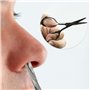 Précision ciseaux pour moustache, barbe, sourcils pour hommes professionnel petits ciseaux à cheveux acier inoxydable, ciseaux d